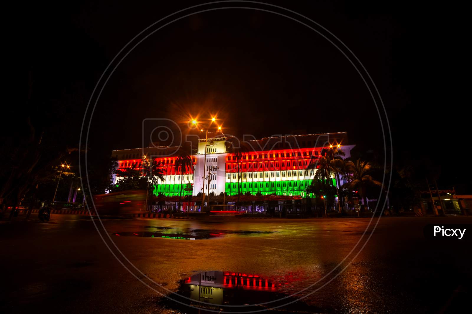 Mantralaya Administrative Headquarters of the state government of Maharashtra (Earlier known as Sachivalaya) Chief Minister Office Tricolor Lighting On Indipendence Day Of India