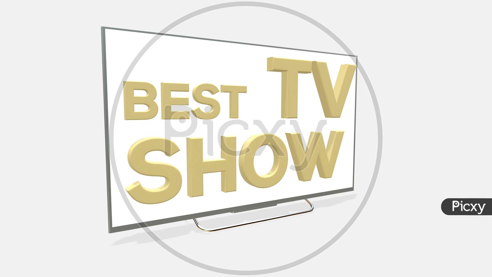 Best Tv Show Emblem Design Illustration On White Background