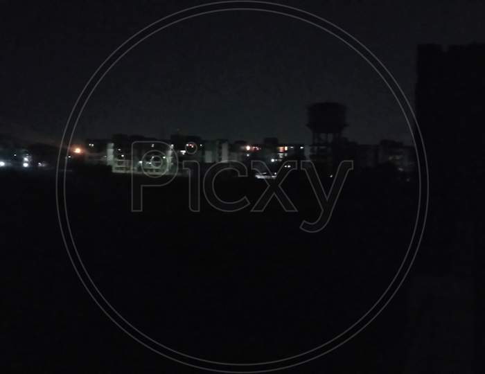 City shooting at night