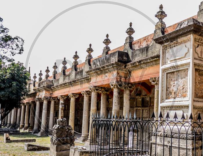 Historic Cemetery Of Belen On A Cloudy Day, A Magical And Mysterious Day Full Of Legends, Which Shares Facts Of Mexican Culture In Guadalajara Jalisco, Mexico