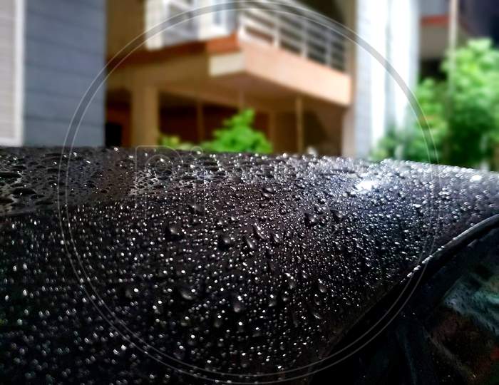 City scenes in the rain