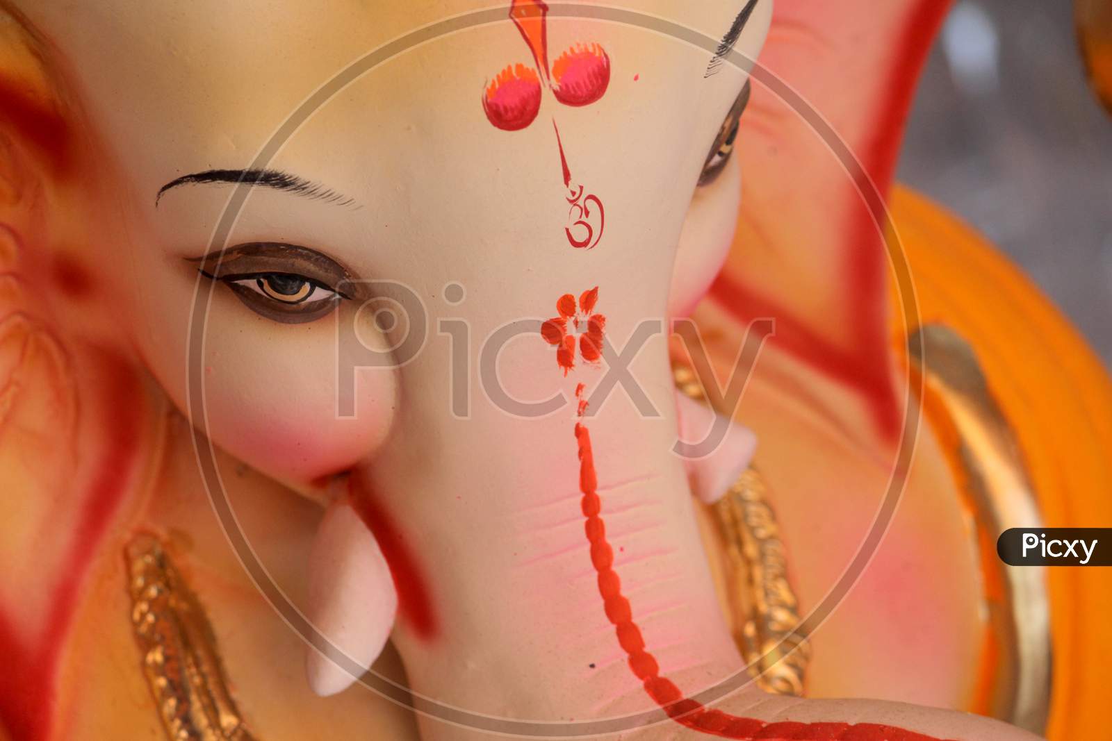 Eco friendly Ganesha Chaturthi Special Ganesha Idol,hand made Ganesha art