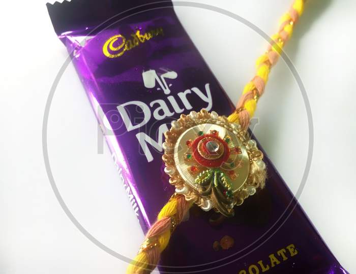 Rakhi with chocolate wallpaper