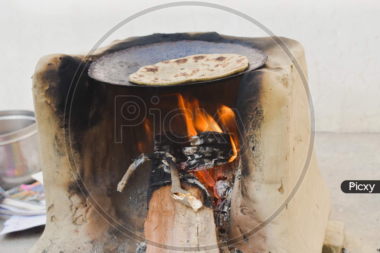 Cooking chapati the traditional way