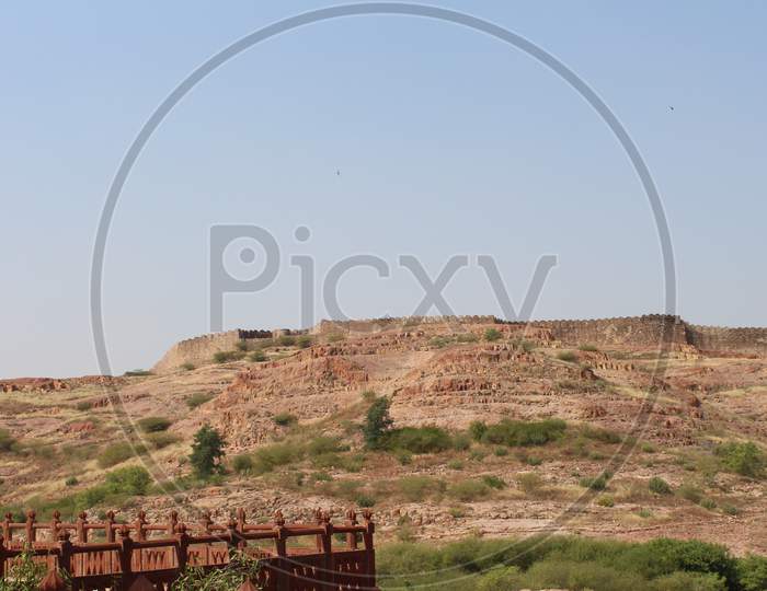 scenic view of the surroundings around Jaswant Thada