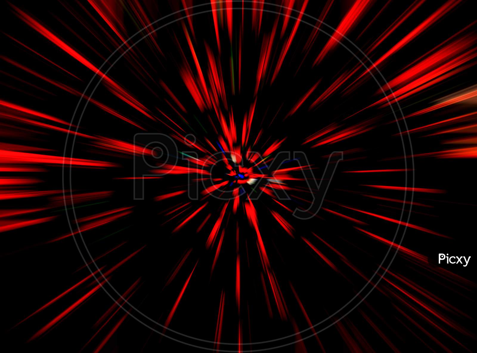 Beautiful Red Firework Effect Background