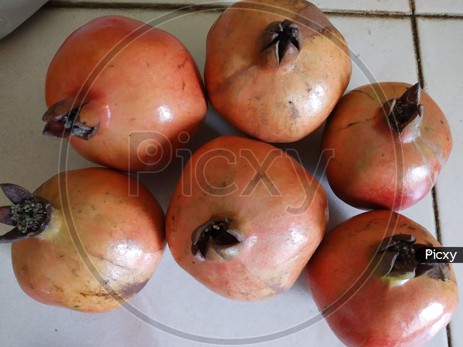 Pomegranate fruit  kept together