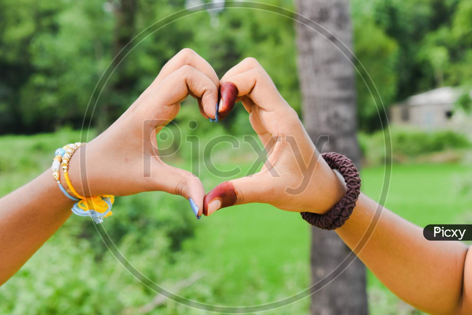 Heart shape with hands