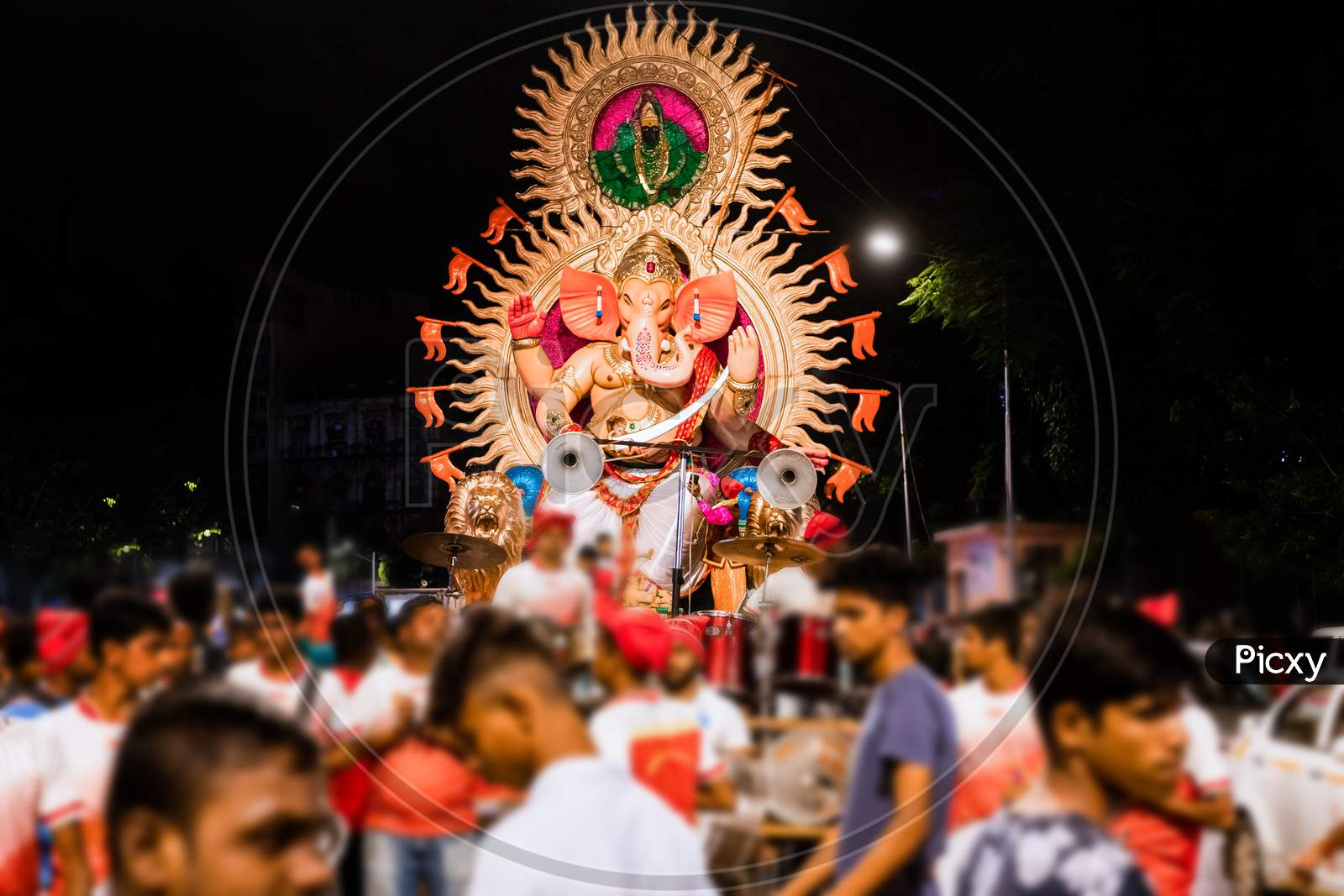 Ganesh chaturthi festival in Mumbai, India.