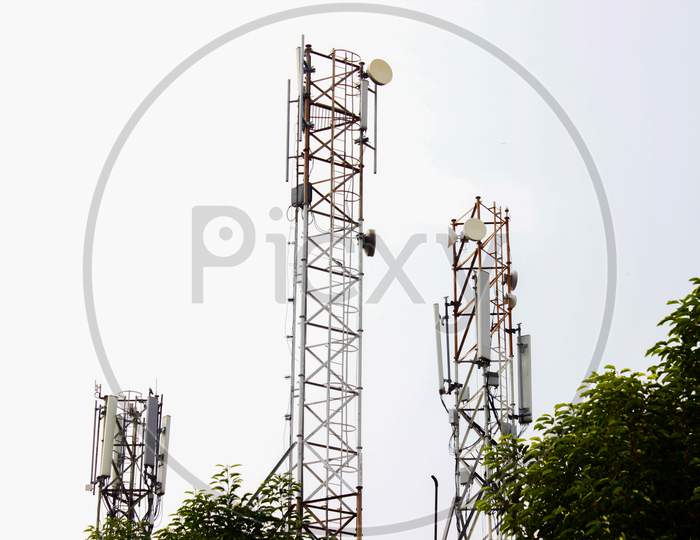 A picture of mobile communication tower