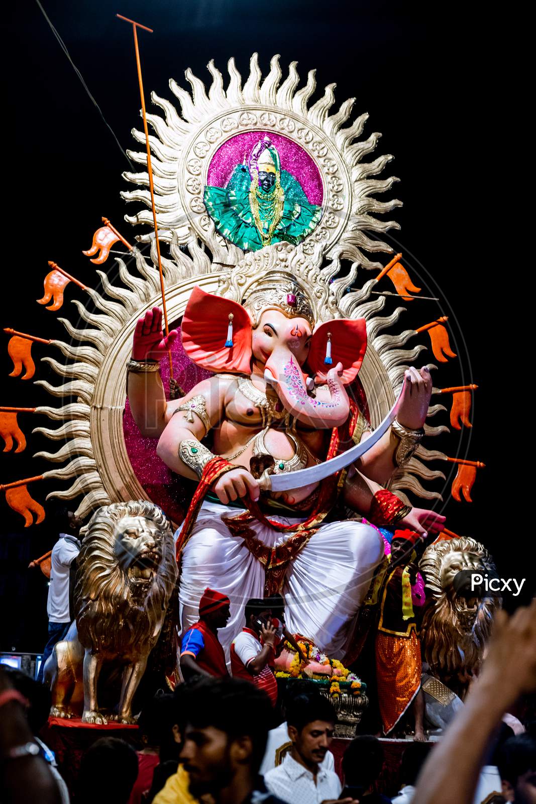 Ganesh chaturthi festival in Mumbai, India.