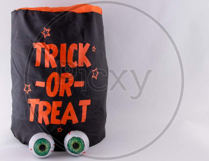 Halloween Candy Bag Saying Trick Or Treat