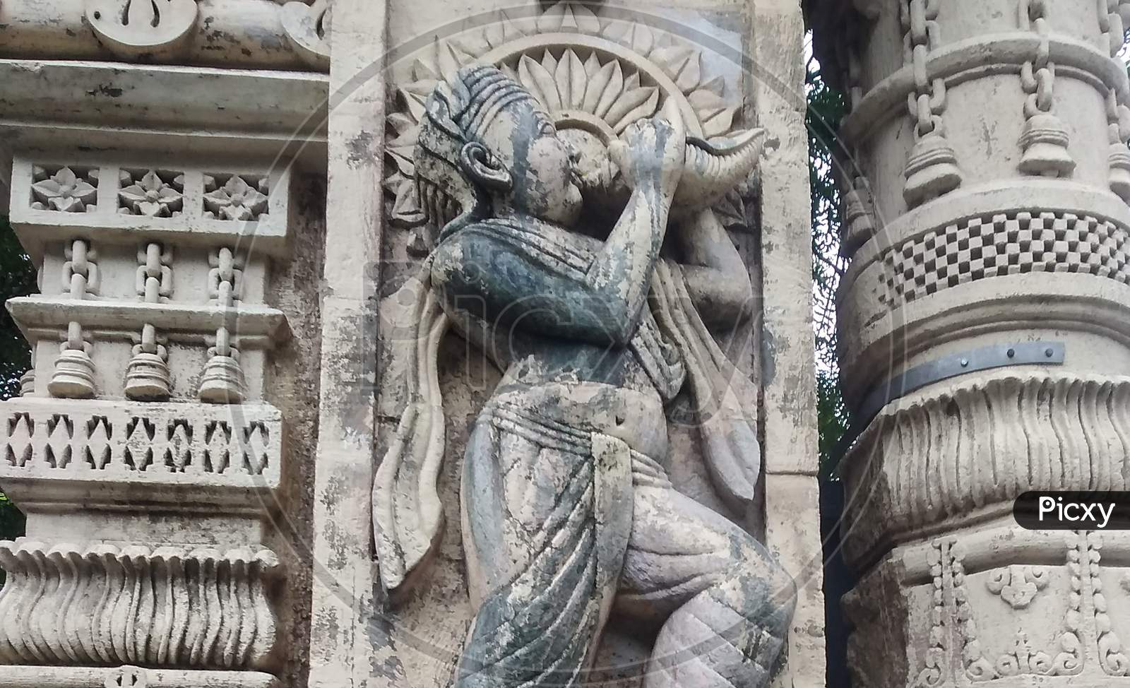 Old Krishna statue