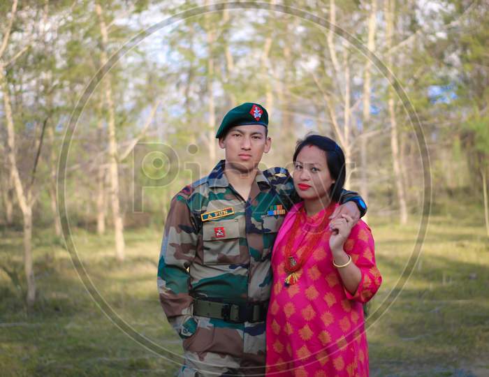Army couple
