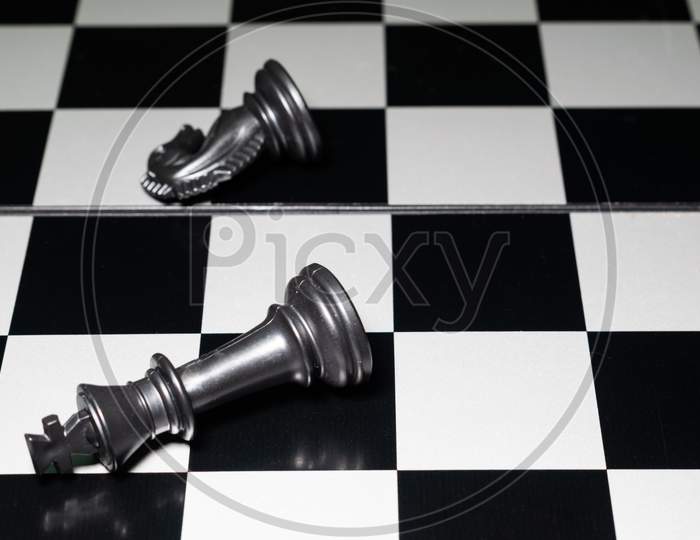 Chess Board With Charecters, Photography Art