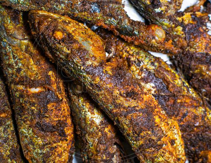 Hot Fried Spicy Mackeral In South Indian Style
