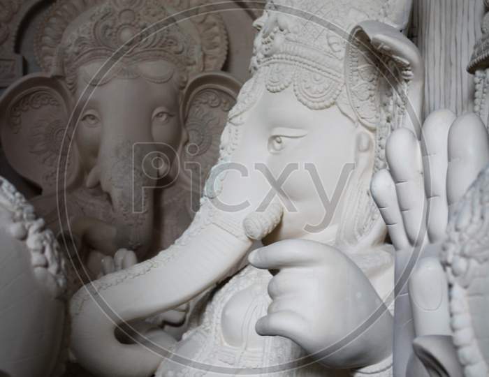 Ganesh Idols displayed in dhoolpet Area hyderabad