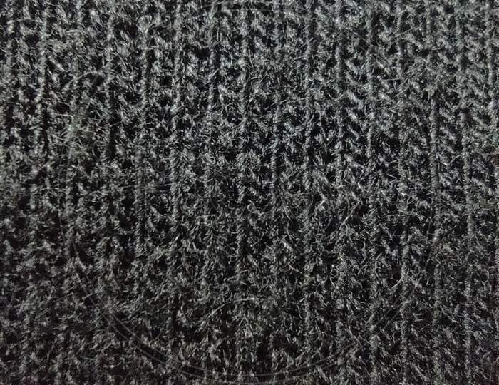 A Black Color Texture Cloth.