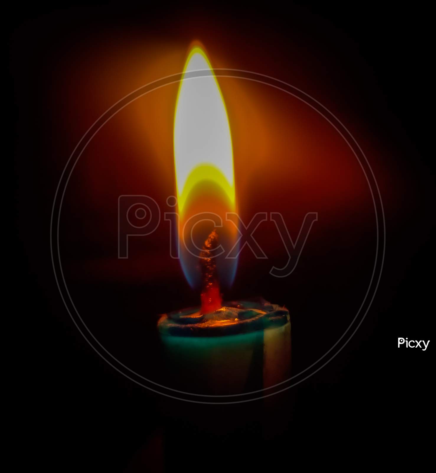 A burning candle