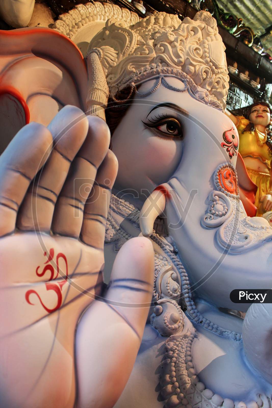 Ganesh Idols displayed in dhoolpet Area hyderabad