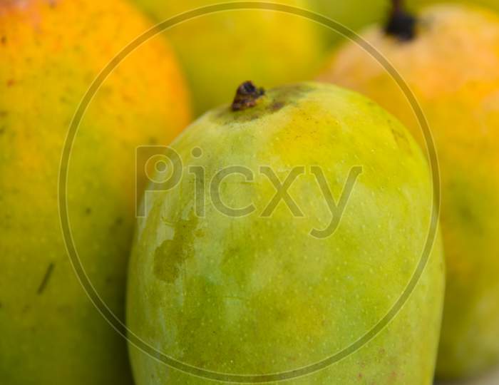 Close Up Photo Of Bunch Of Mangoes