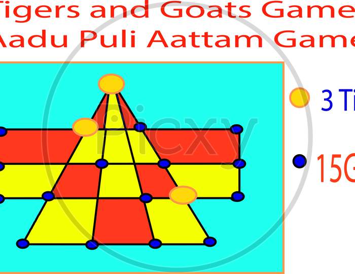 tigers and goats game Art & Illustration