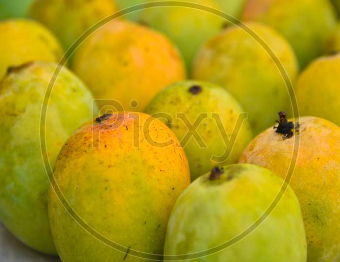 Close Up Photo Of Bunch Of Mangoes