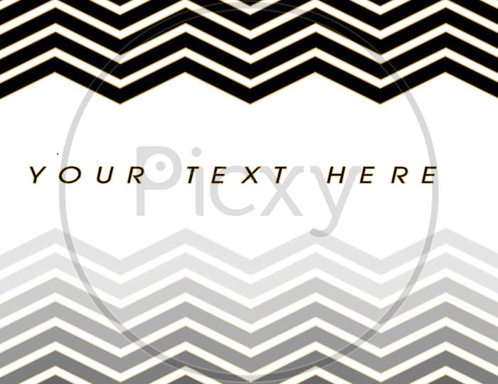 Abstract Zig Zag Pattern On White Background