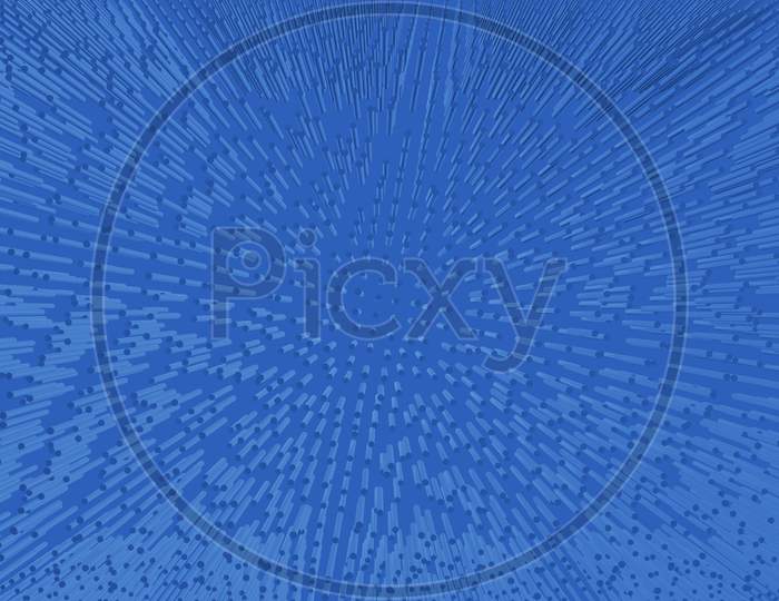 3D Render Abstract Background Blue Dot Pattern