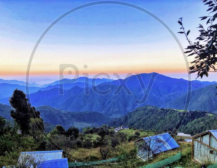 Camping and mountains click Dhanaulti mountain Uttarakhand india