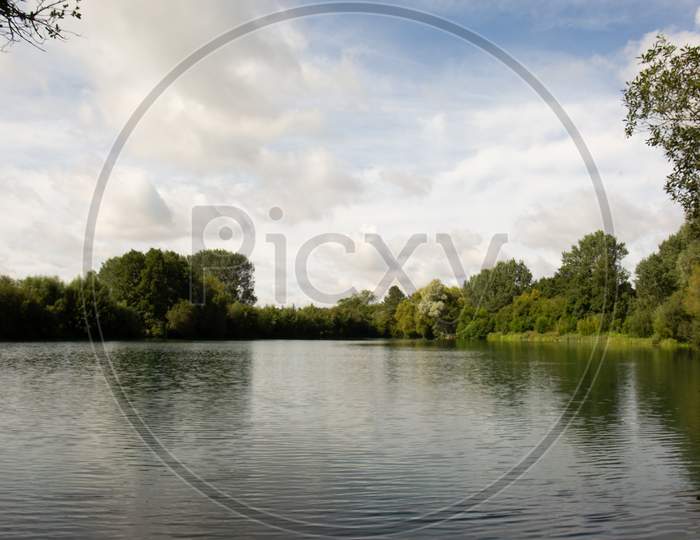 Tranquil English Lake View On A Summer Day