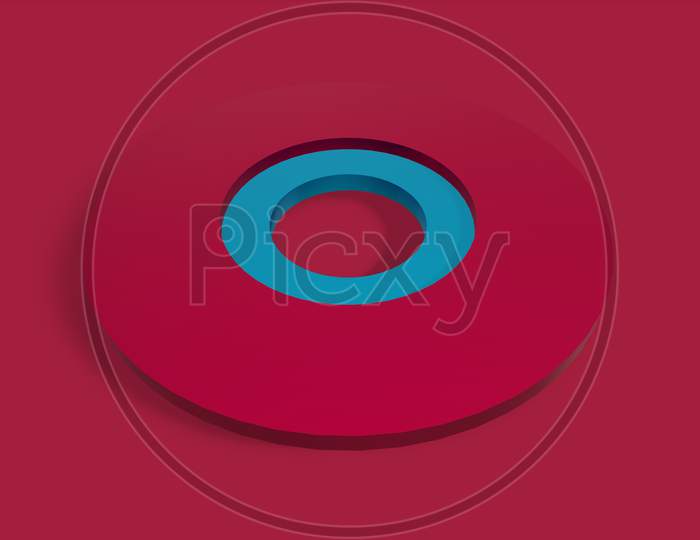 3D Render Cercle Abstract Background For Graphic Design