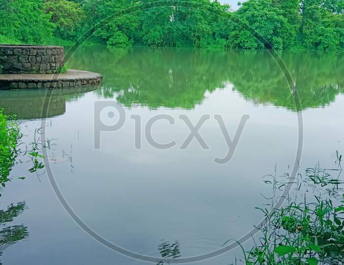 Watter lake view in reiny seosan