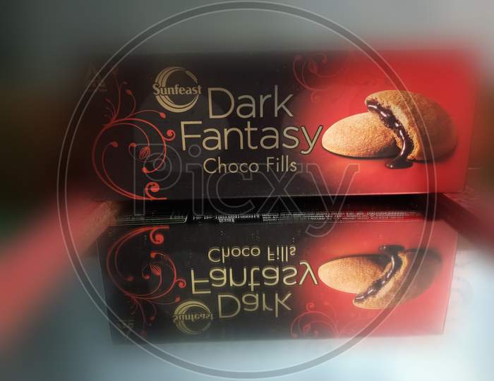 Dark fantasy chocolate biscuits