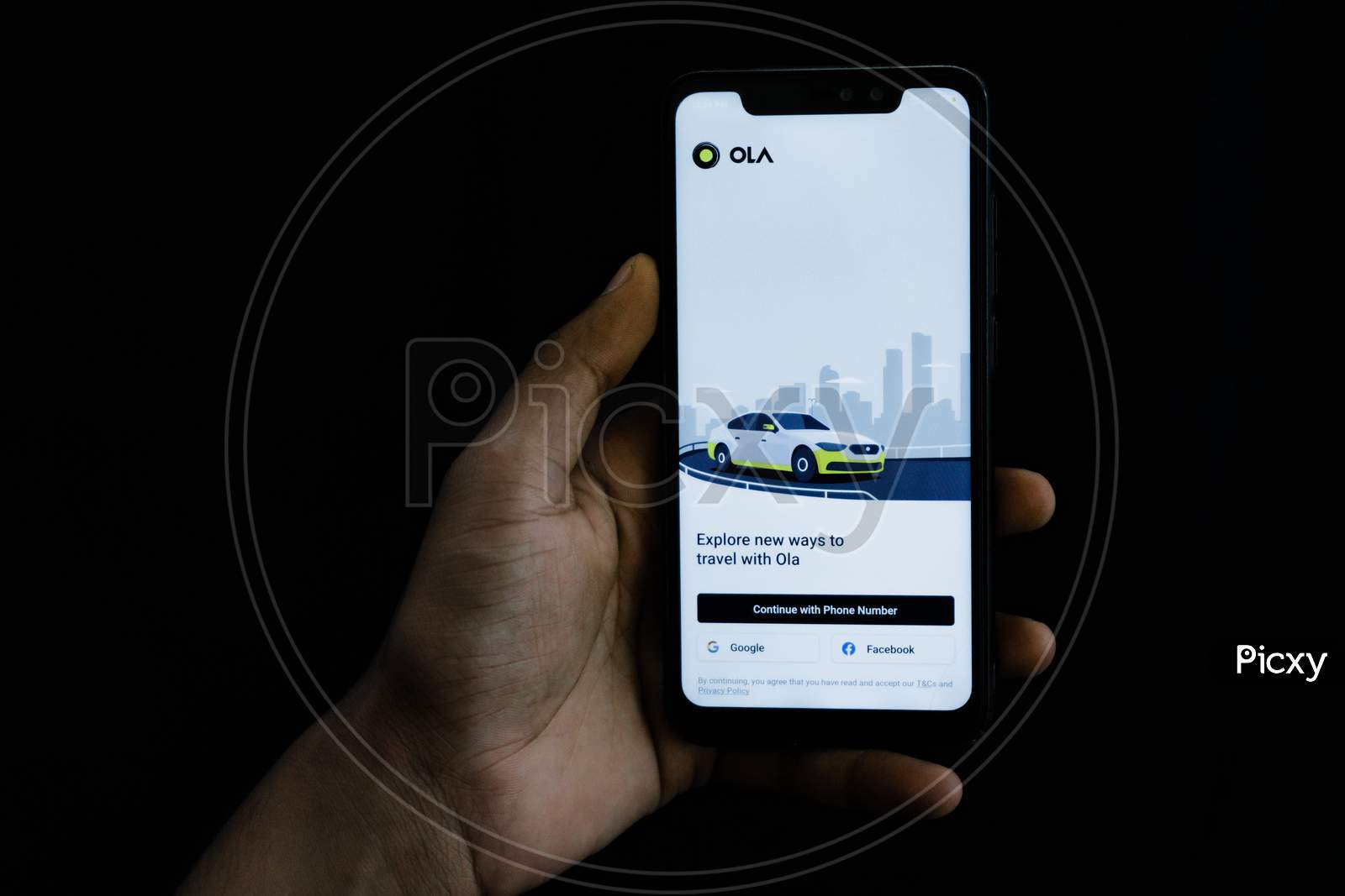 Ola car ride sharing mobile app