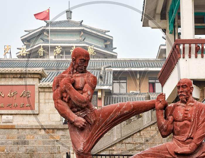 Famous Martial Arts Buddhist Shaolin Temple In Luoyang, China.
