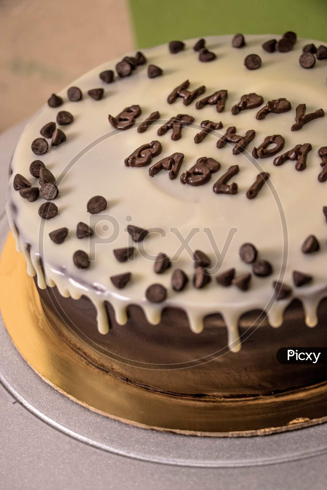 Image of Vanilla chocolate chip birthday cake-KW663845-Picxy