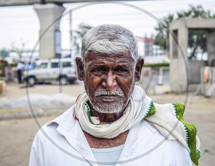 An old man on a street
