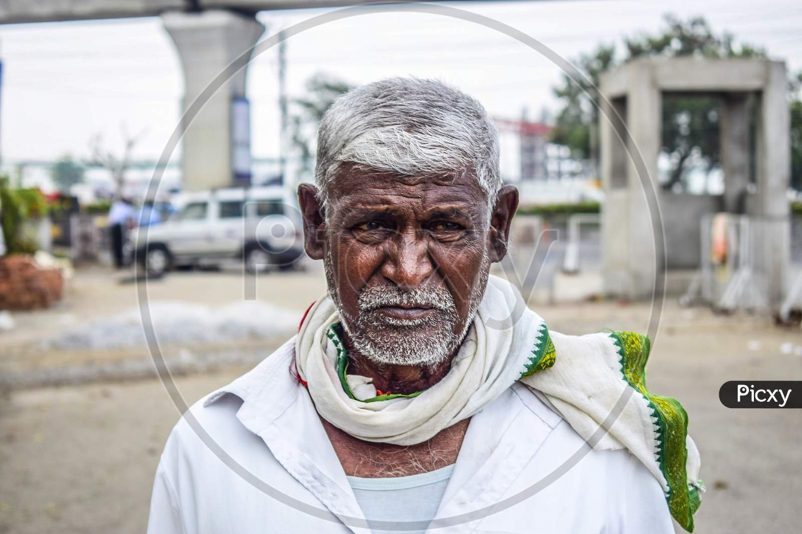 An old man on a street