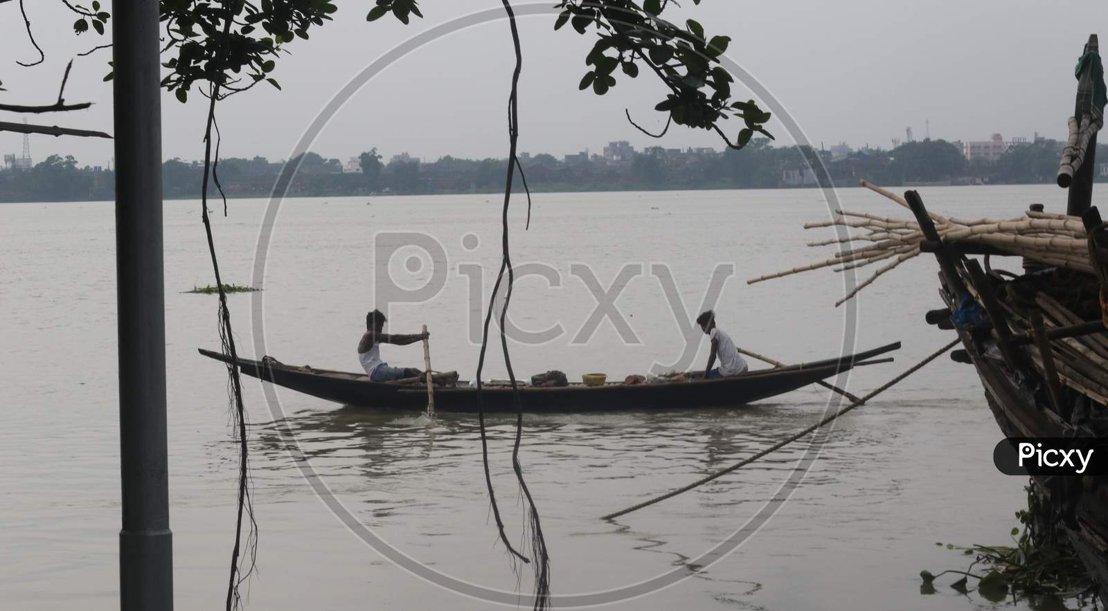A View Of the Ganga river In Kolkata On August 23  2020