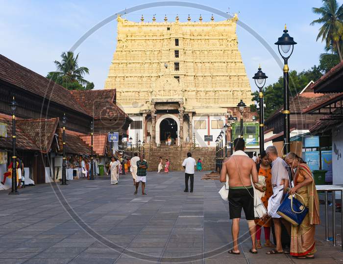 Indian temple, Padmanabhaswamy Temple of Trivandrum, Kerala