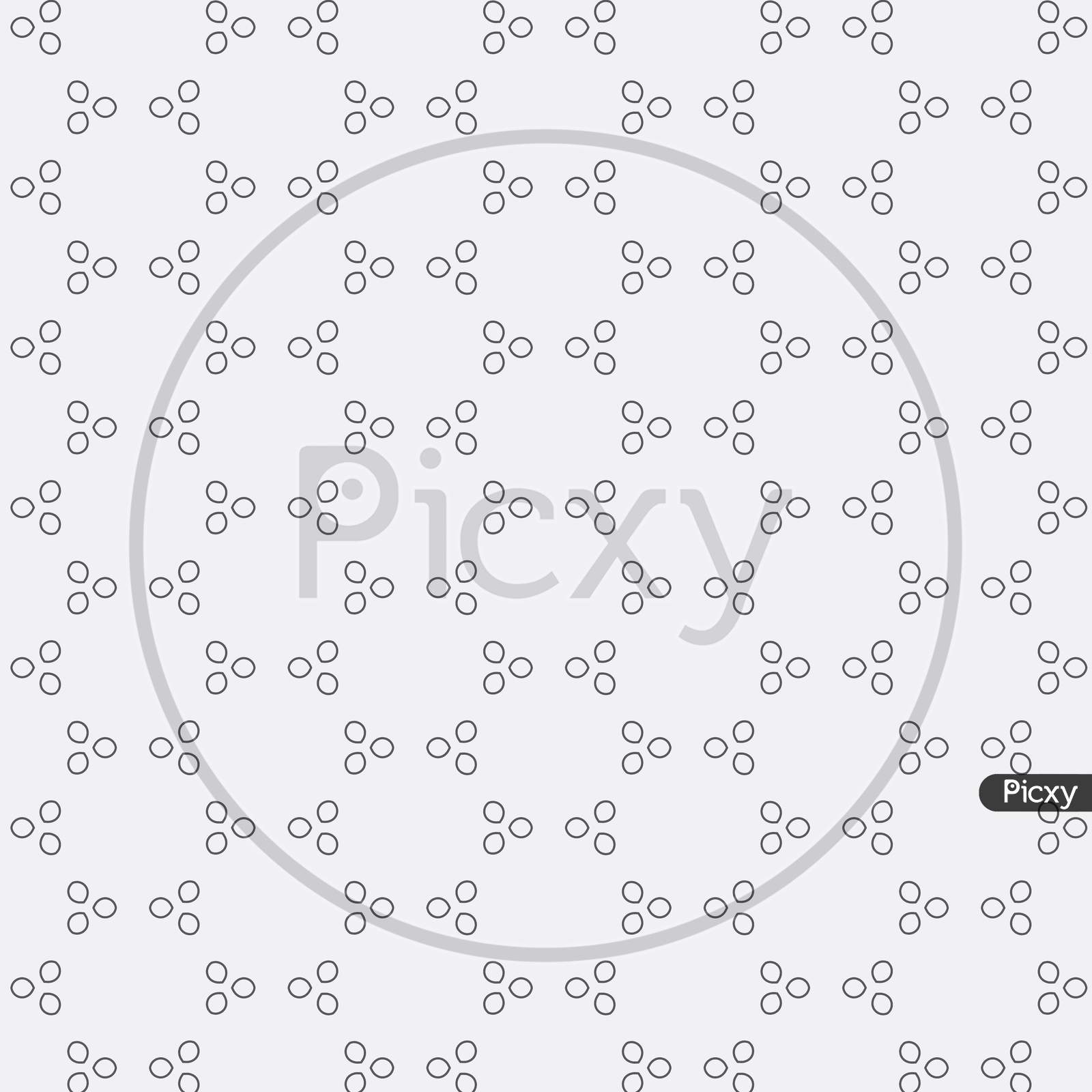 Beautiful Monochromatic Symmetrical Designs On Solid Sheet Of Wallpaper. Concept Of Home Decor And Interior Designing