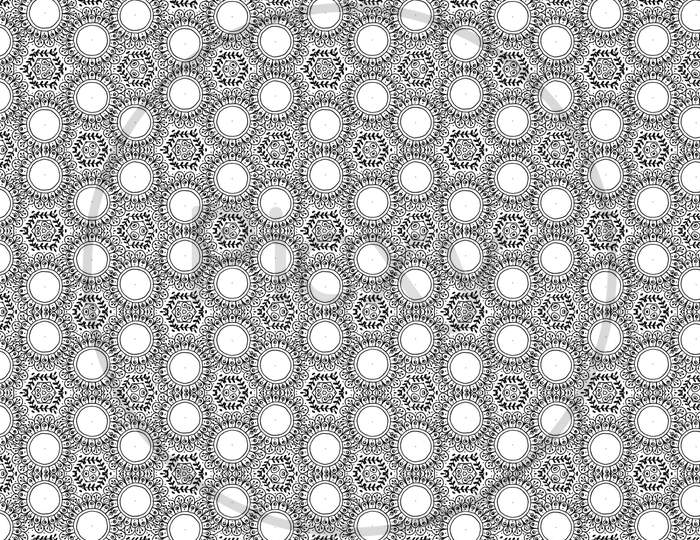 Beautiful And Elegant Monochromatic And Grey Symmetrical Mandala Designs On Solid Sheet Of Wallpaper