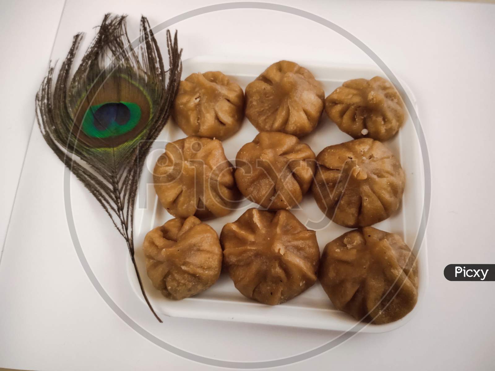 Modak served in a plate for Ganesh chaturthi