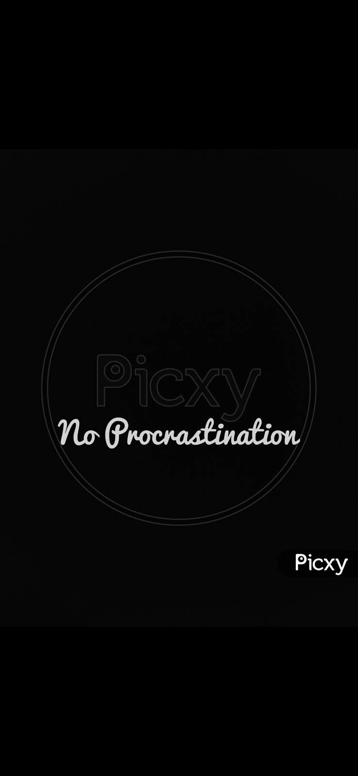 No Procrastination - Wallpaper
