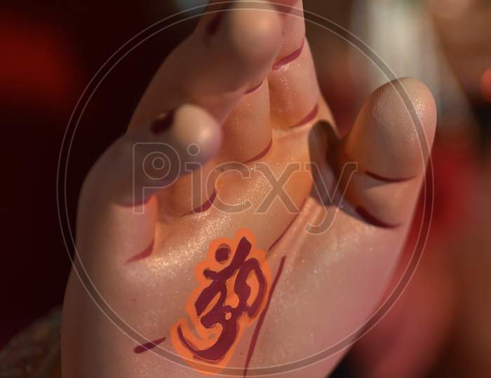 Ganesh Chaturthi Religious Festival In In India  Closeup Photos