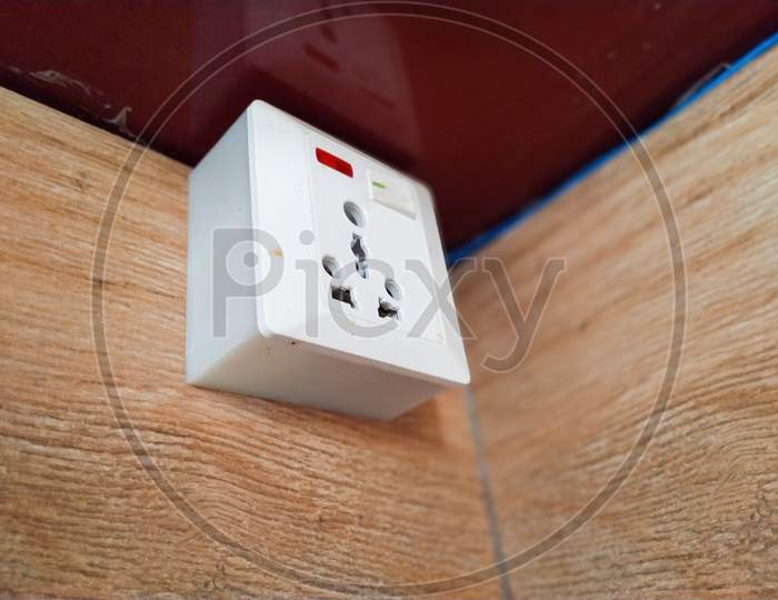 Power Plug In The Wall Mounted