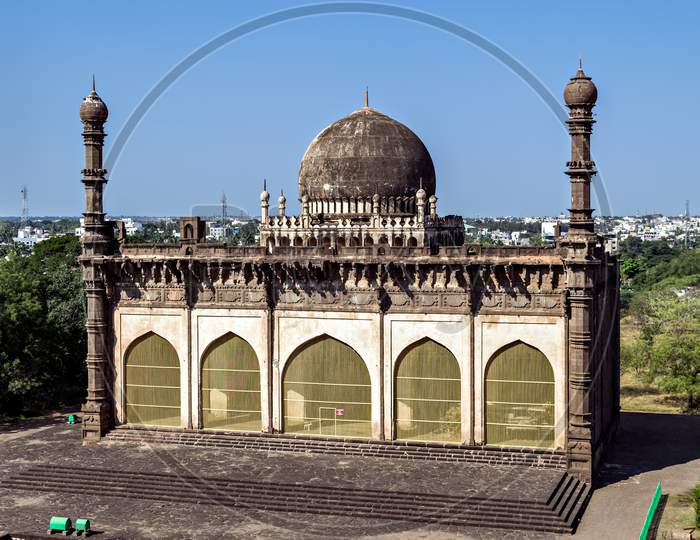 Backside Of The Entrance Of The Gate Of Gol Gumbaz , Bijapur, India .
