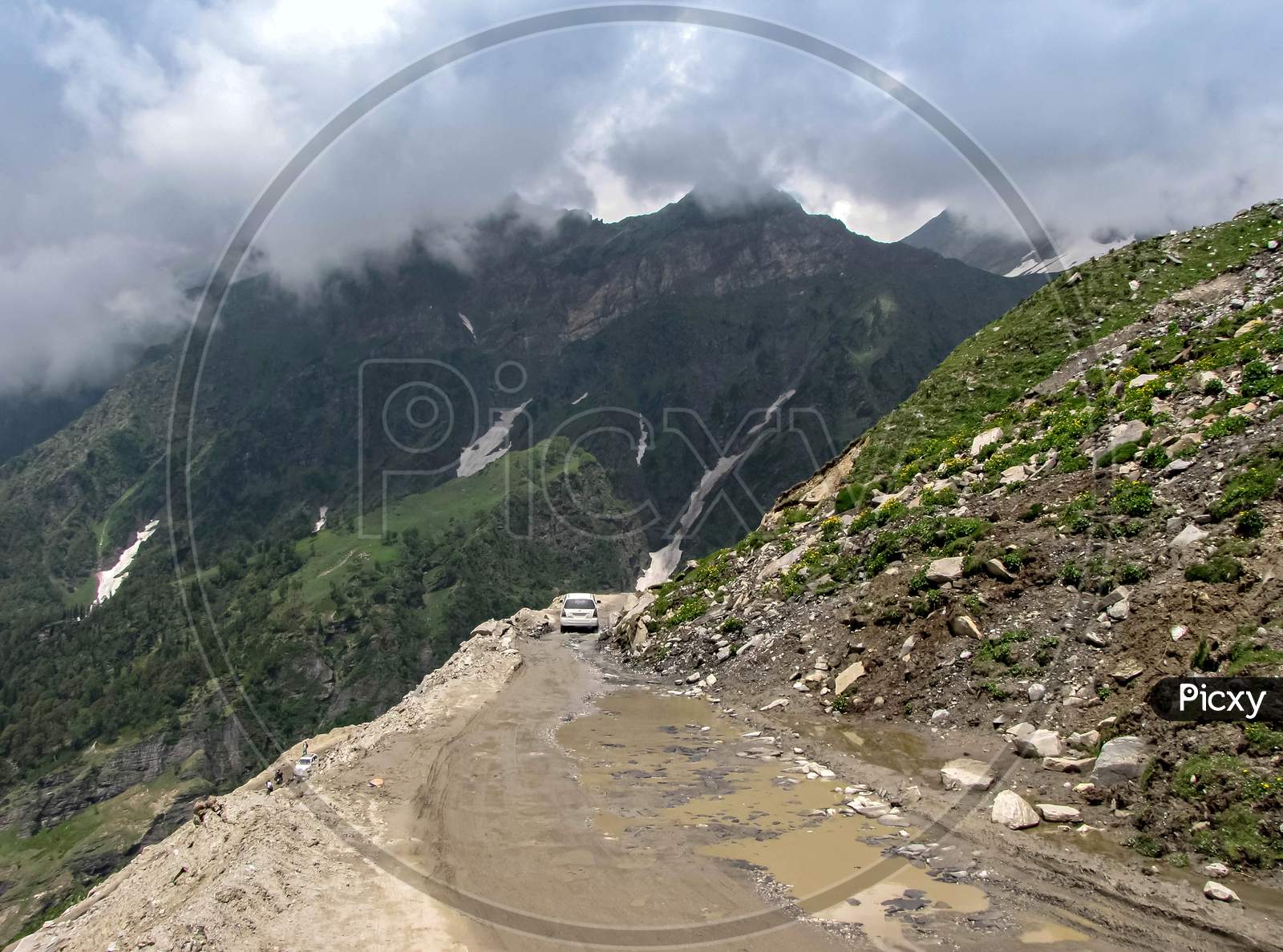 Adventurous State Road From Manali To Leh , Himachal Pradesh, India.