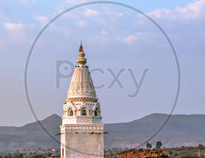 Isolated Image Of A Small Temple Outside Tarde Village In Pune.